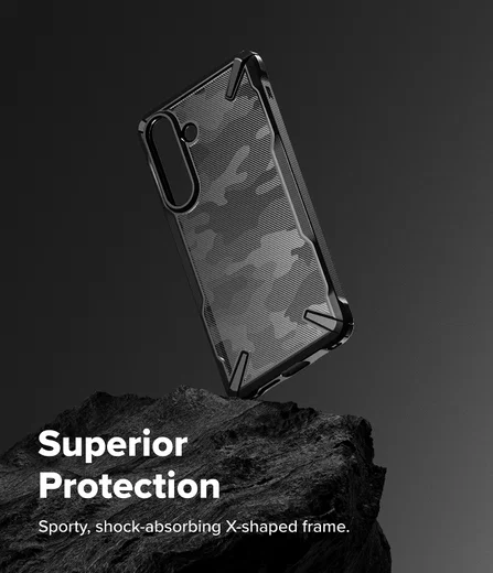 Ringke Fusion X Samsung Galaxy S26 Plus Hoesje Back Cover Camo Zwart afbeelding 7