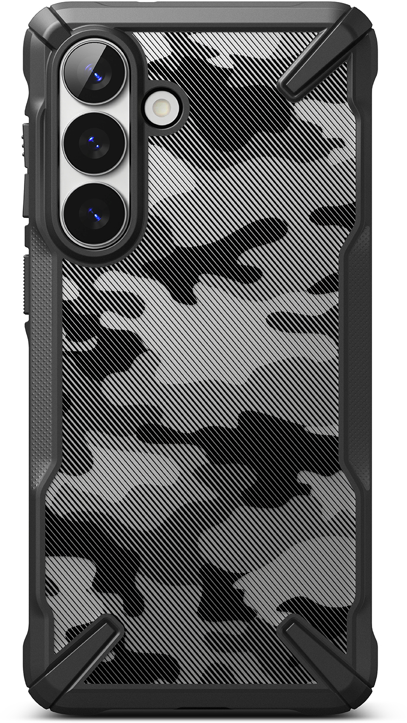 Ringke Fusion X Samsung Galaxy S26 Plus Hoesje Back Cover Camo Zwart afbeelding 2
