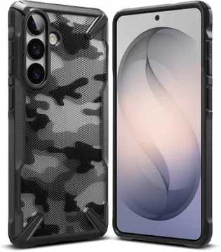 Ringke Fusion X Samsung Galaxy S26 Plus Hoesje Back Cover Camo Zwart
