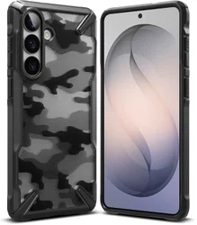 Ringke Fusion X Samsung Galaxy S26 Plus Hoesje Back Cover Camo Zwart afbeelding