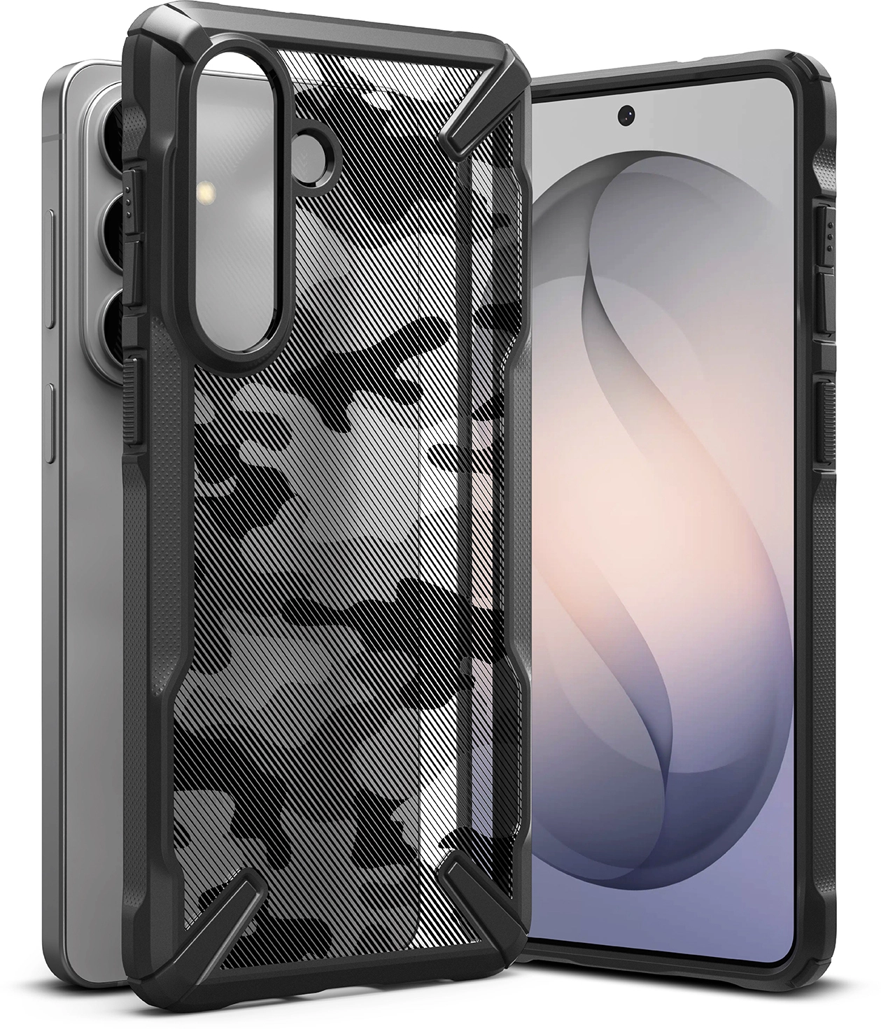 Ringke Fusion X Samsung Galaxy S26 Plus Hoesje Back Cover Camo Zwart afbeelding 18