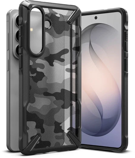 Ringke Fusion X Samsung Galaxy S26 Plus Hoesje Back Cover Camo Zwart afbeelding 18
