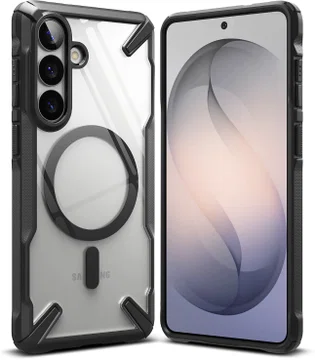 Ringke Fusion X Magnetic Samsung Galaxy S26 Plus Hoesje MagSafe Clear Zwart