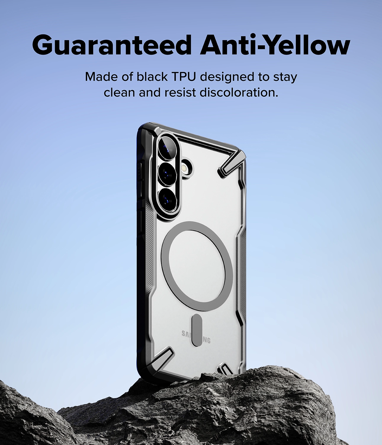 Ringke Fusion X Magnetic Samsung Galaxy S26 Plus Hoesje MagSafe Clear Zwart afbeelding 9