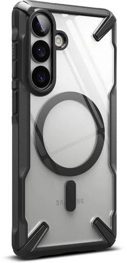 Ringke Fusion X Magnetic Samsung Galaxy S26 Plus Hoesje MagSafe Clear Zwart afbeelding 21