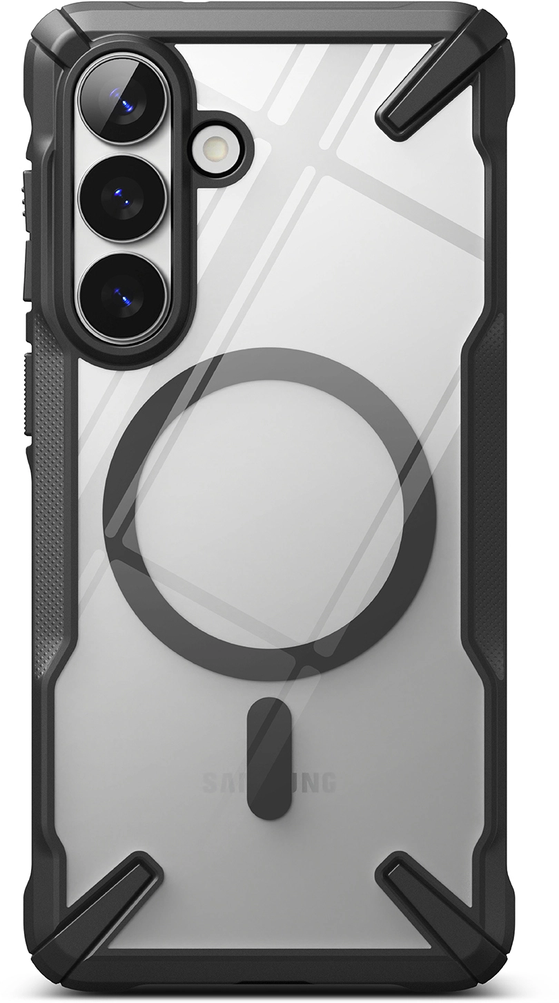 Ringke Fusion X Magnetic Samsung Galaxy S26 Plus Hoesje MagSafe Clear Zwart afbeelding 2