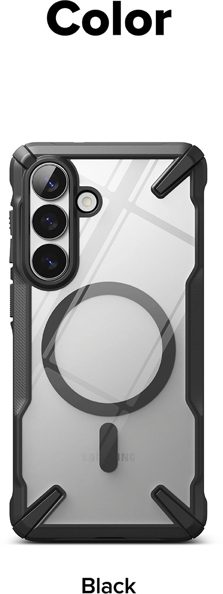 Ringke Fusion X Magnetic Samsung Galaxy S26 Plus Hoesje MagSafe Clear Zwart afbeelding 17
