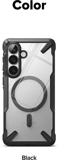 Ringke Fusion X Magnetic Samsung Galaxy S26 Plus Hoesje MagSafe Clear Zwart afbeelding 17