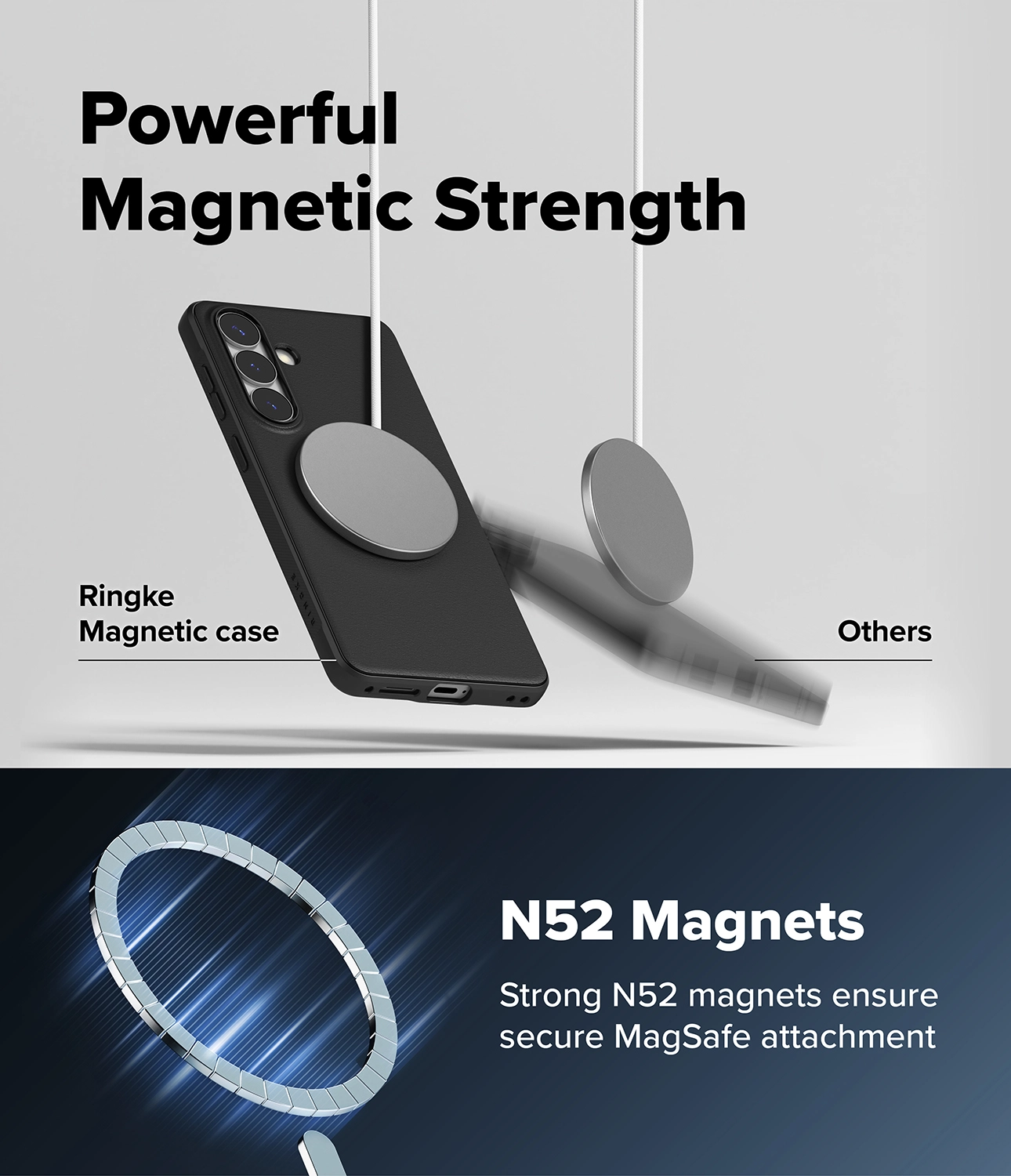 Ringke Onyx Magnetic Samsung Galaxy S26 Plus Hoesje MagSafe Zwart afbeelding 6