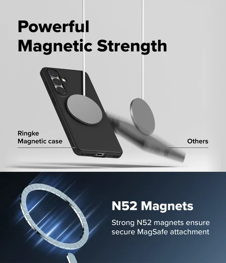 Ringke Onyx Magnetic Samsung Galaxy S26 Plus Hoesje MagSafe Zwart afbeelding 6