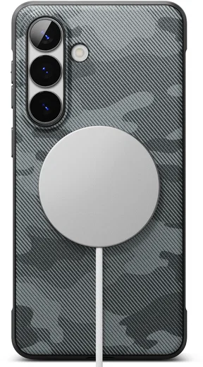 Ringke Onyx Magnetic Samsung Galaxy S26 Plus Hoesje MagSafe Camo Zwart afbeelding 2