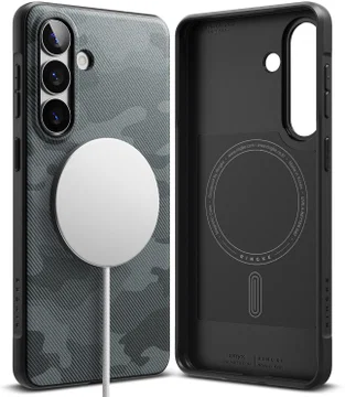 Ringke Onyx Magnetic Samsung Galaxy S26 Plus Hoesje MagSafe Camo Zwart