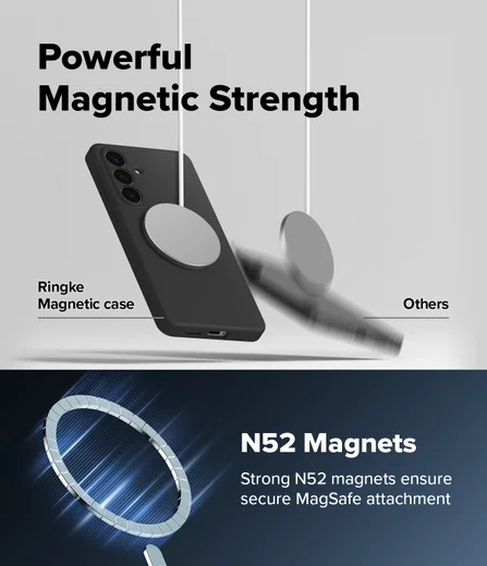 Ringke Silicone Magnetic Samsung Galaxy S26 Plus Hoesje MagSafe Back Cover Zwart afbeelding 9