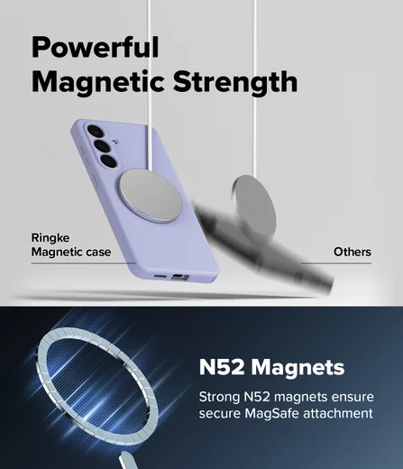 Ringke Silicone Magnetic Samsung Galaxy S26 Plus Hoesje MagSafe Back Cover Paars afbeelding 9