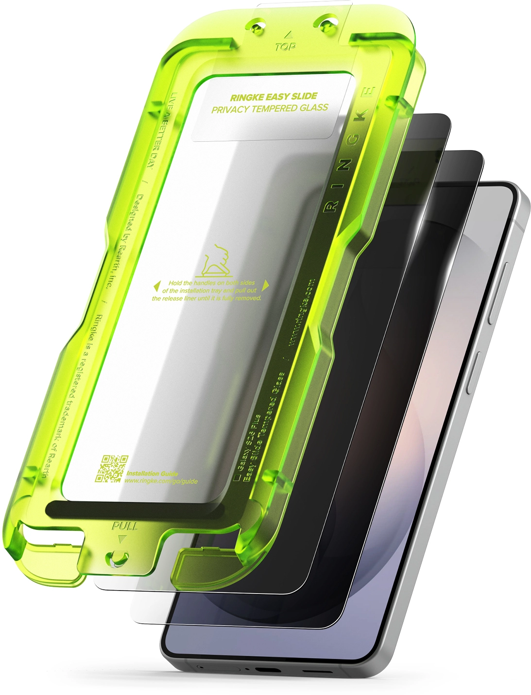 Ringke Easy Slide Privacy Samsung Galaxy S26 Plus Screen Protector Jig 2-Pack afbeelding 17