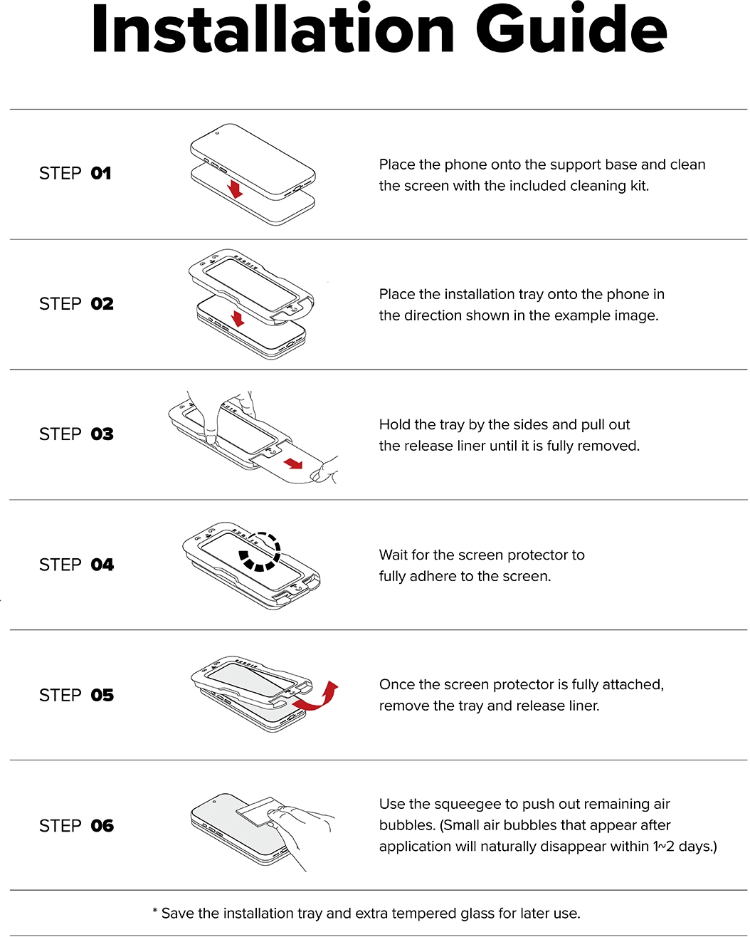 Ringke Easy Slide Privacy Samsung Galaxy S26 Plus Screen Protector Jig 2-Pack afbeelding 14
