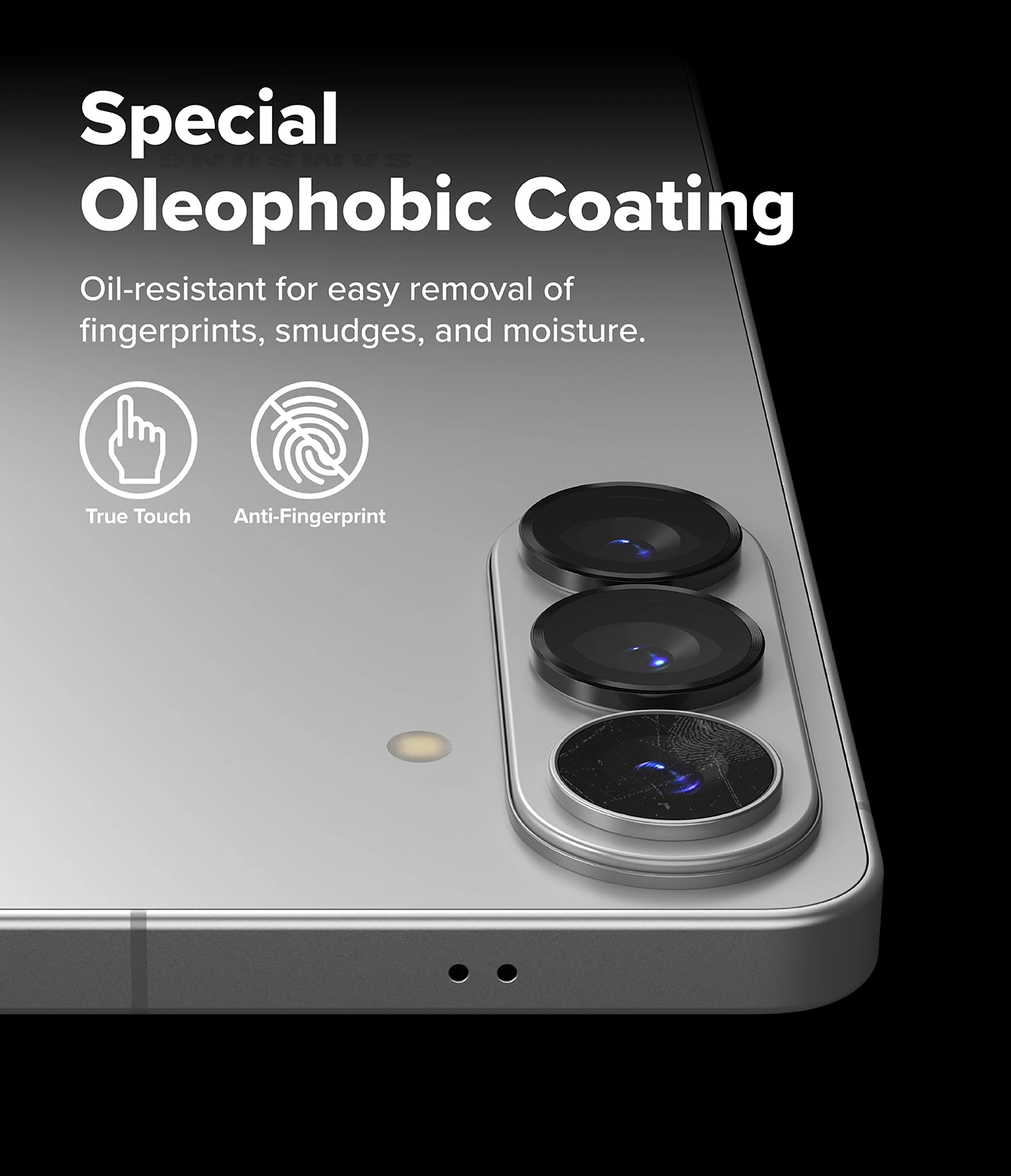 Ringke Camera Tempered Glass Samsung Galaxy S26/S26 Plus Camera Protector 2-Pack afbeelding 10