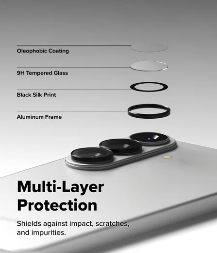 Ringke Camera Tempered Glass Samsung Galaxy S26/S26 Plus Camera Protector 2-Pack afbeelding 9