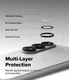 Ringke Camera Tempered Glass Samsung Galaxy S26/S26 Plus Camera Protector 2-Pack afbeelding 9
