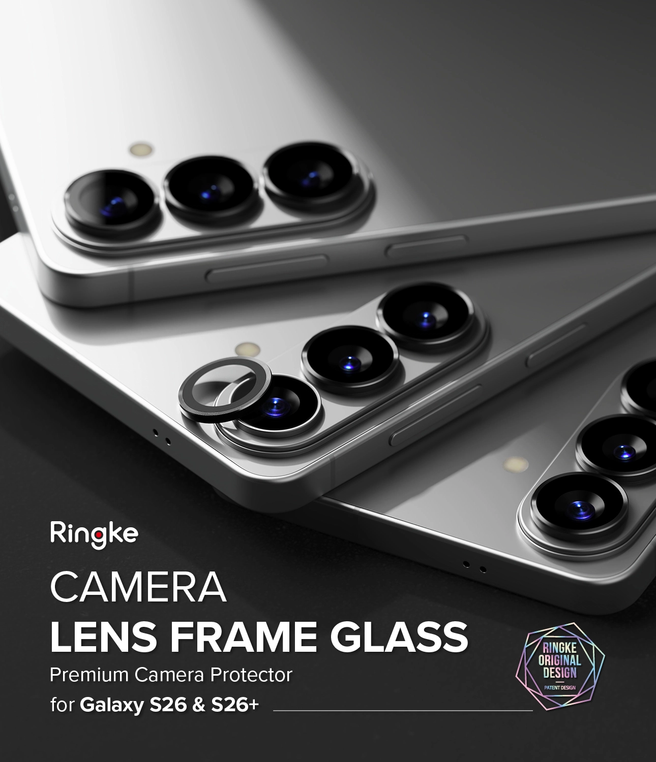 Ringke Camera Tempered Glass Samsung Galaxy S26/S26 Plus Camera Protector 2-Pack afbeelding 2