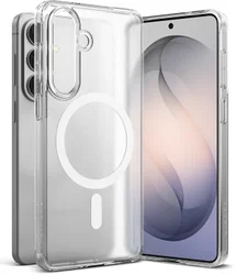 Ringke Fusion Magnetic Samsung Galaxy S26 Hoesje MagSafe Back Cover Matte Clear afbeelding