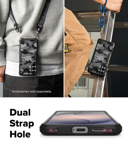 Ringke Fusion X Samsung Galaxy S26 Hoesje Back Cover Camo Zwart afbeelding 13