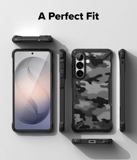 Ringke Fusion X Samsung Galaxy S26 Hoesje Back Cover Camo Zwart afbeelding 12