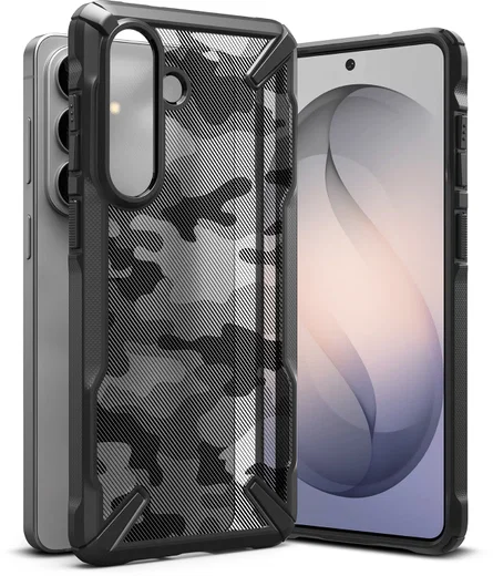 Ringke Fusion X Samsung Galaxy S26 Hoesje Back Cover Camo Zwart afbeelding 17