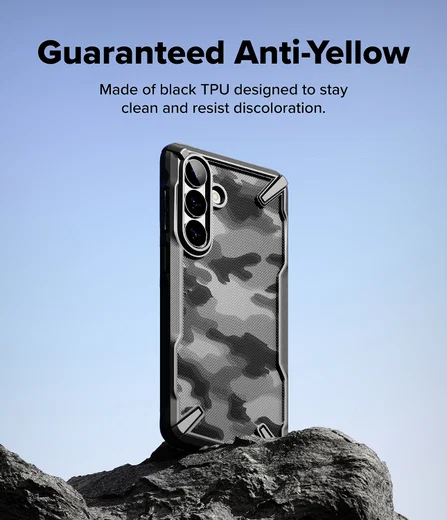 Ringke Fusion X Samsung Galaxy S26 Hoesje Back Cover Camo Zwart afbeelding 7
