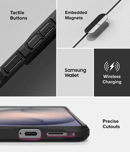 Ringke Fusion X Magnetic Samsung Galaxy S26 Hoesje MagSafe Zwart afbeelding 13