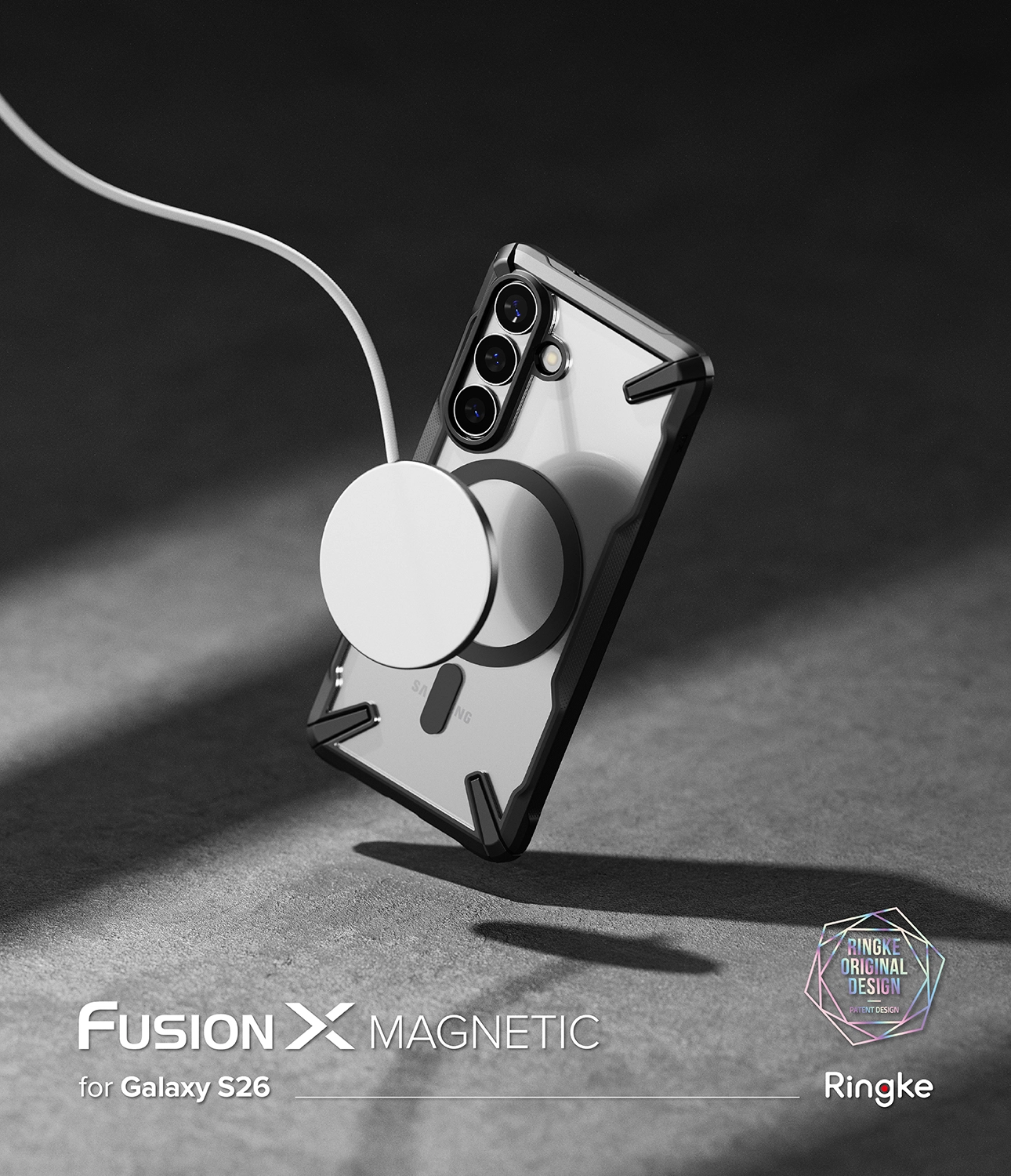 Ringke Fusion X Magnetic Samsung Galaxy S26 Hoesje MagSafe Zwart afbeelding 17