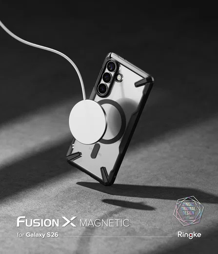 Ringke Fusion X Magnetic Samsung Galaxy S26 Hoesje MagSafe Zwart afbeelding 17