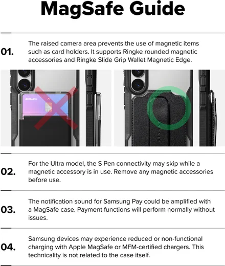 Ringke Fusion X Magnetic Samsung Galaxy S26 Hoesje MagSafe Zwart afbeelding 16
