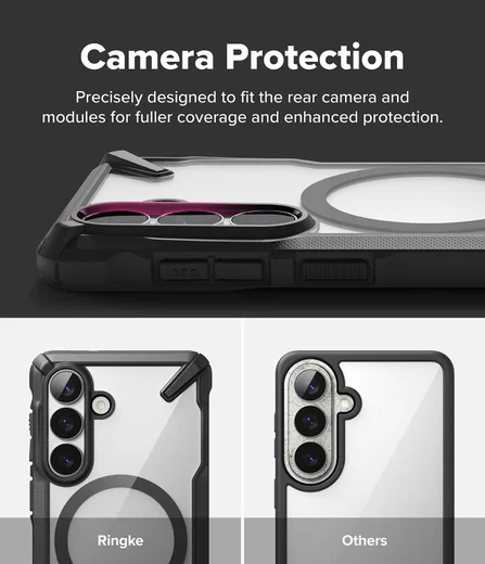 Ringke Fusion X Magnetic Samsung Galaxy S26 Hoesje MagSafe Zwart afbeelding 11