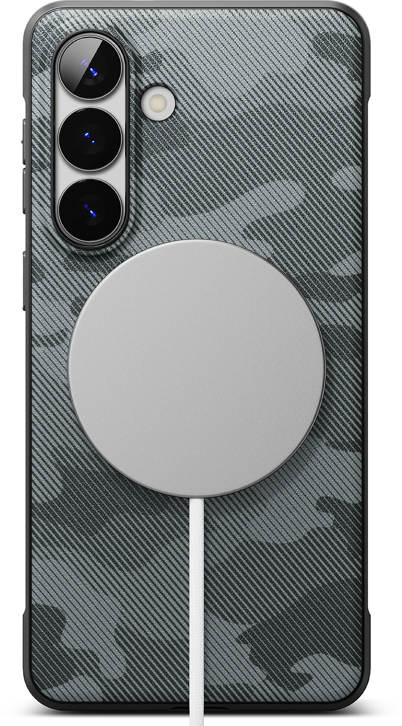 Ringke Onyx Magnetic Samsung Galaxy S26 Hoesje MagSafe Camo Zwart afbeelding 2