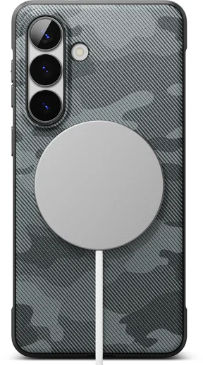 Ringke Onyx Magnetic Samsung Galaxy S26 Hoesje MagSafe Camo Zwart afbeelding 2