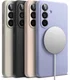 Ringke Silicone Magnetic Samsung Galaxy S26 Hoesje MagSafe Back Cover Zwart afbeelding 19