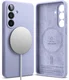 Ringke Silicone Magnetic Samsung Galaxy S26 Hoesje MagSafe Back Cover Paars