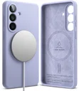 Ringke Silicone Magnetic Samsung Galaxy S26 Hoesje MagSafe Back Cover Paars