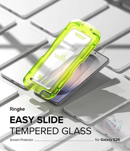 Ringke Easy Slide Samsung Galaxy S26 Screen Protector met Jig 2-Pack afbeelding 2