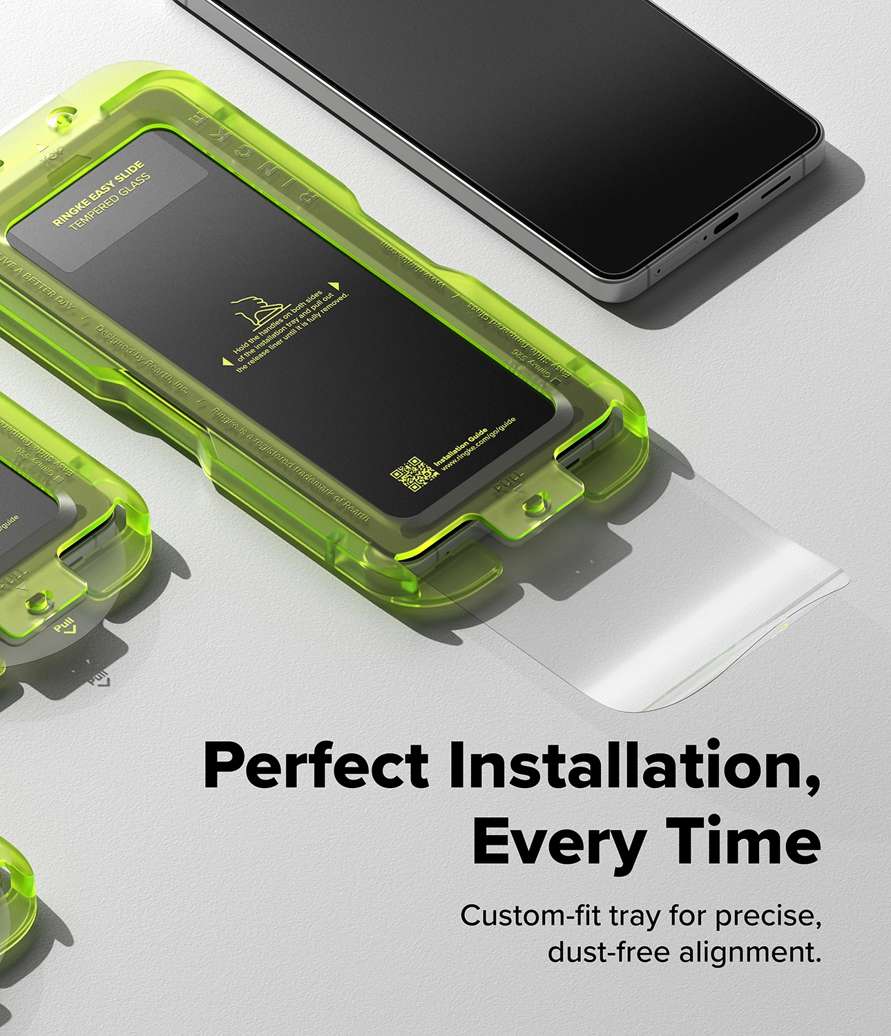 Ringke Easy Slide Samsung Galaxy S26 Screen Protector met Jig 2-Pack afbeelding 3