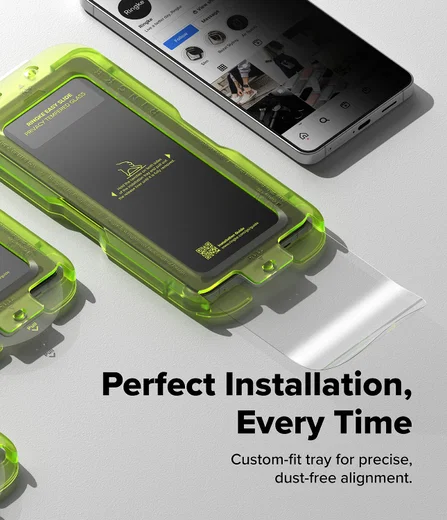 Ringke Easy Slide Privacy Samsung Galaxy S26 Screen Protector Jig 2-Pack afbeelding 3