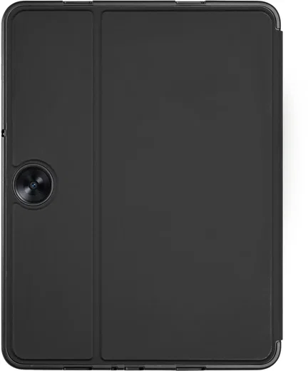 OnePlus Pad Lite Hoes Luxe Tri-Fold Book Case Kunst Leer Zwart afbeelding 2