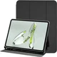 OnePlus Pad Lite Hoes Luxe Tri-Fold Book Case Kunst Leer Zwart