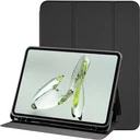 OnePlus Pad Lite Hoes Luxe Tri-Fold Book Case Kunst Leer Zwart
