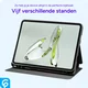 OnePlus Pad Lite Hoes Luxe Tri-Fold Book Case Kunst Leer Blauw afbeelding 6