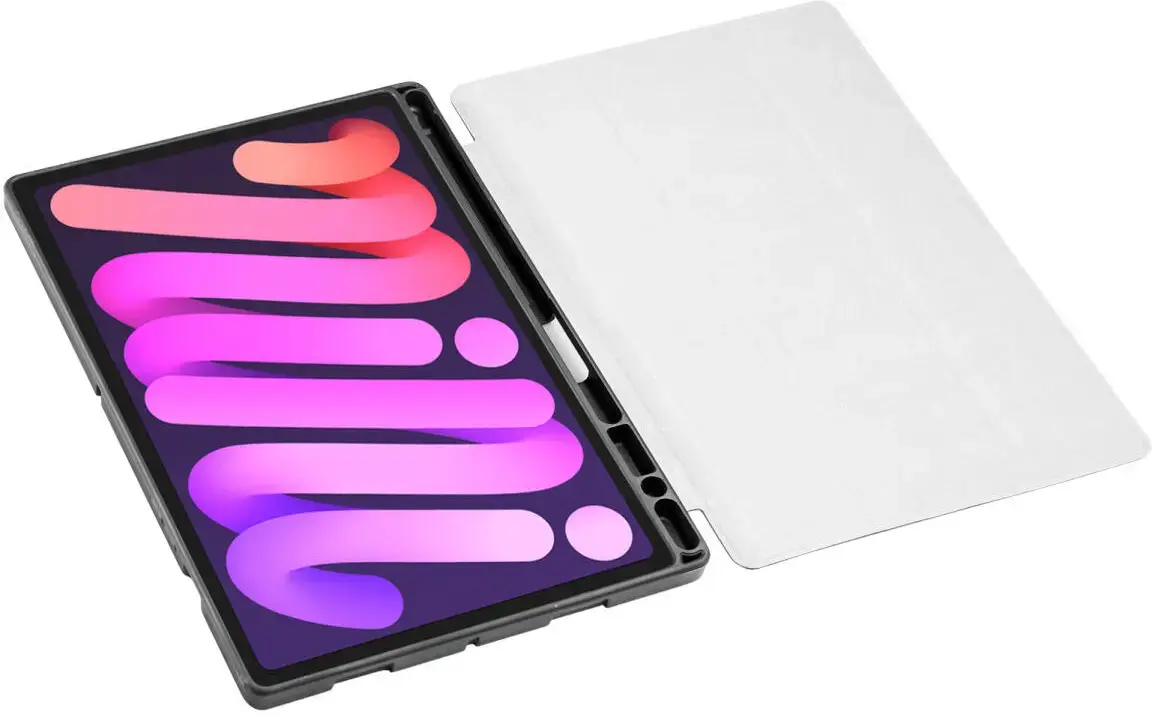 OnePlus Pad Lite Hoes Luxe Tri-Fold Book Case Kunst Leer Blauw afbeelding 12