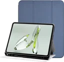 OnePlus Pad Lite Hoes Luxe Tri-Fold Book Case Kunst Leer Blauw