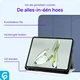 OnePlus Pad Lite Hoes Luxe Tri-Fold Book Case Kunst Leer Blauw afbeelding 3
