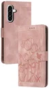 Samsung Galaxy A57 Hoesje Portemonnee Tulpen Book Case Roze
